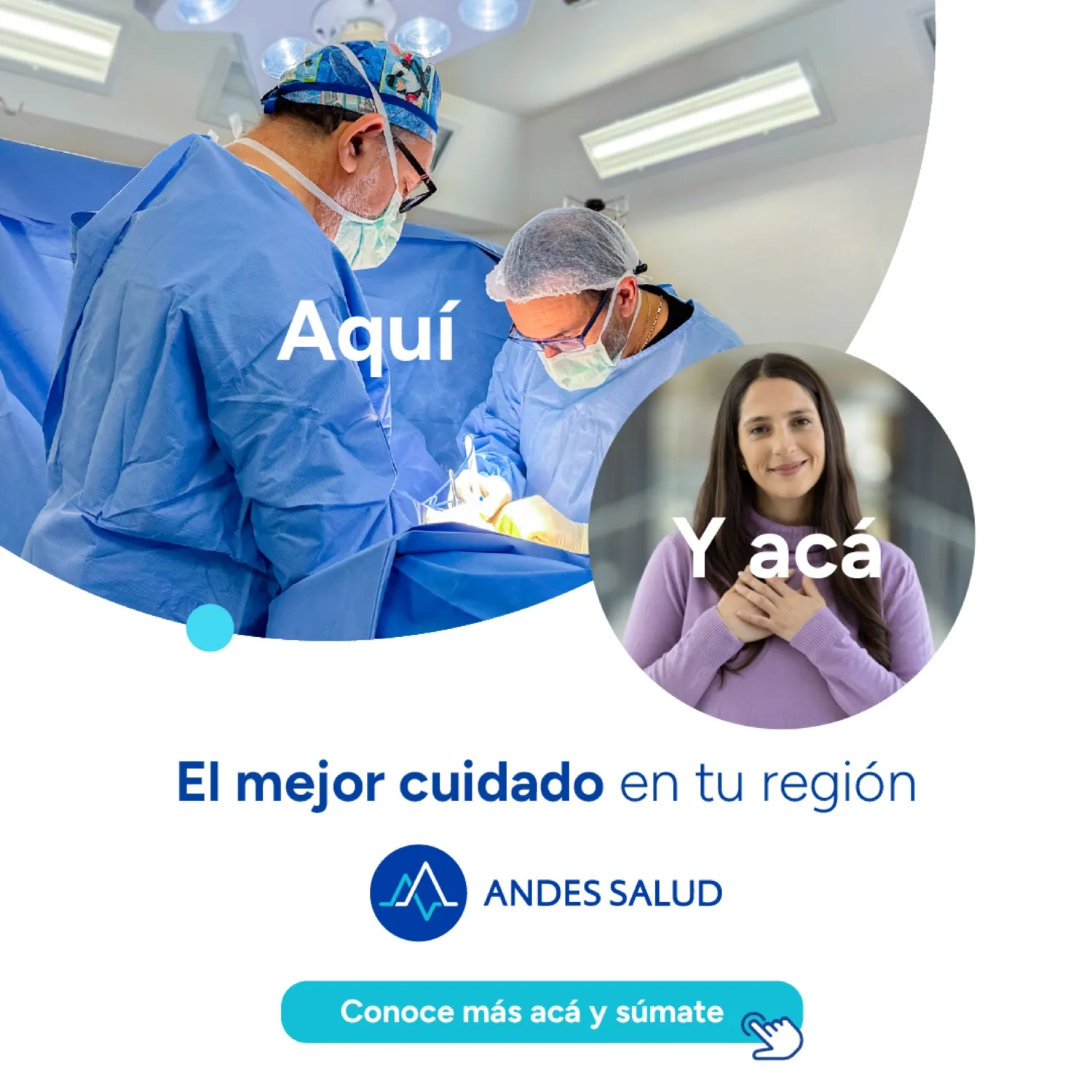 Fotografía institucional de campaña — manos al corazón
