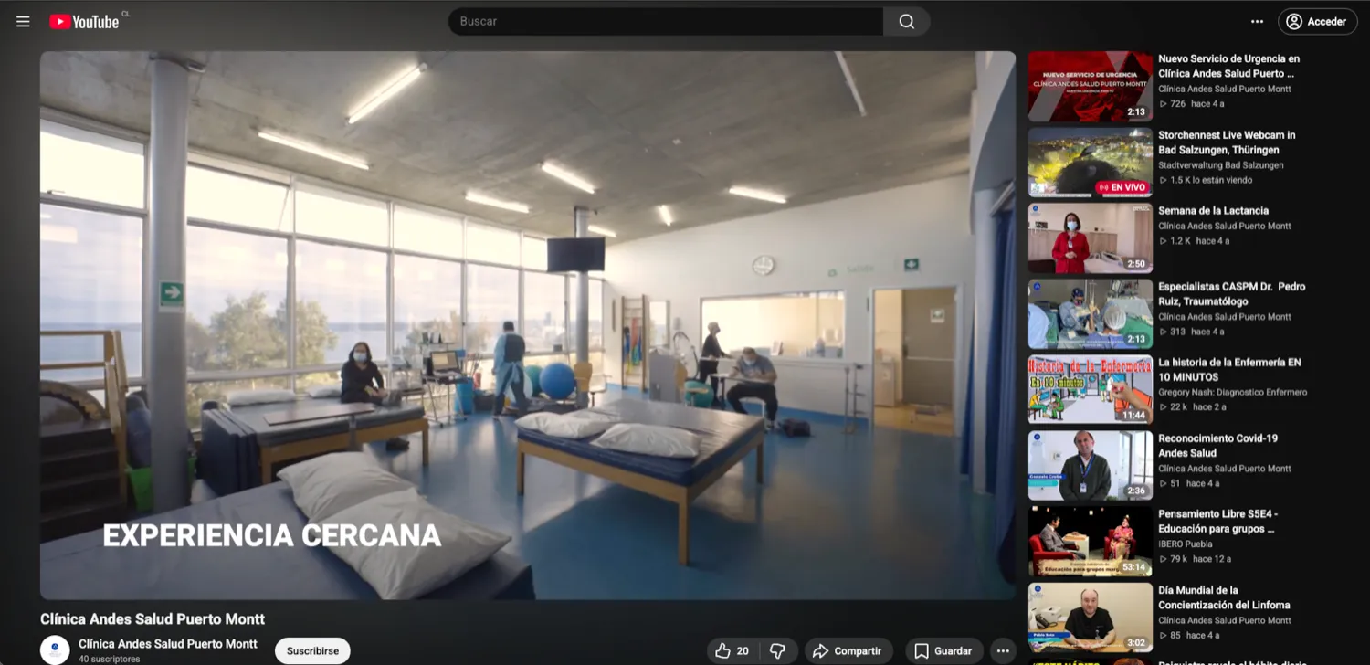 Registro audiovisual de la sucursal en Puerto Montt